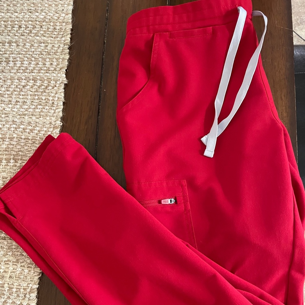 Figs Limited Edition Red Yola Pants